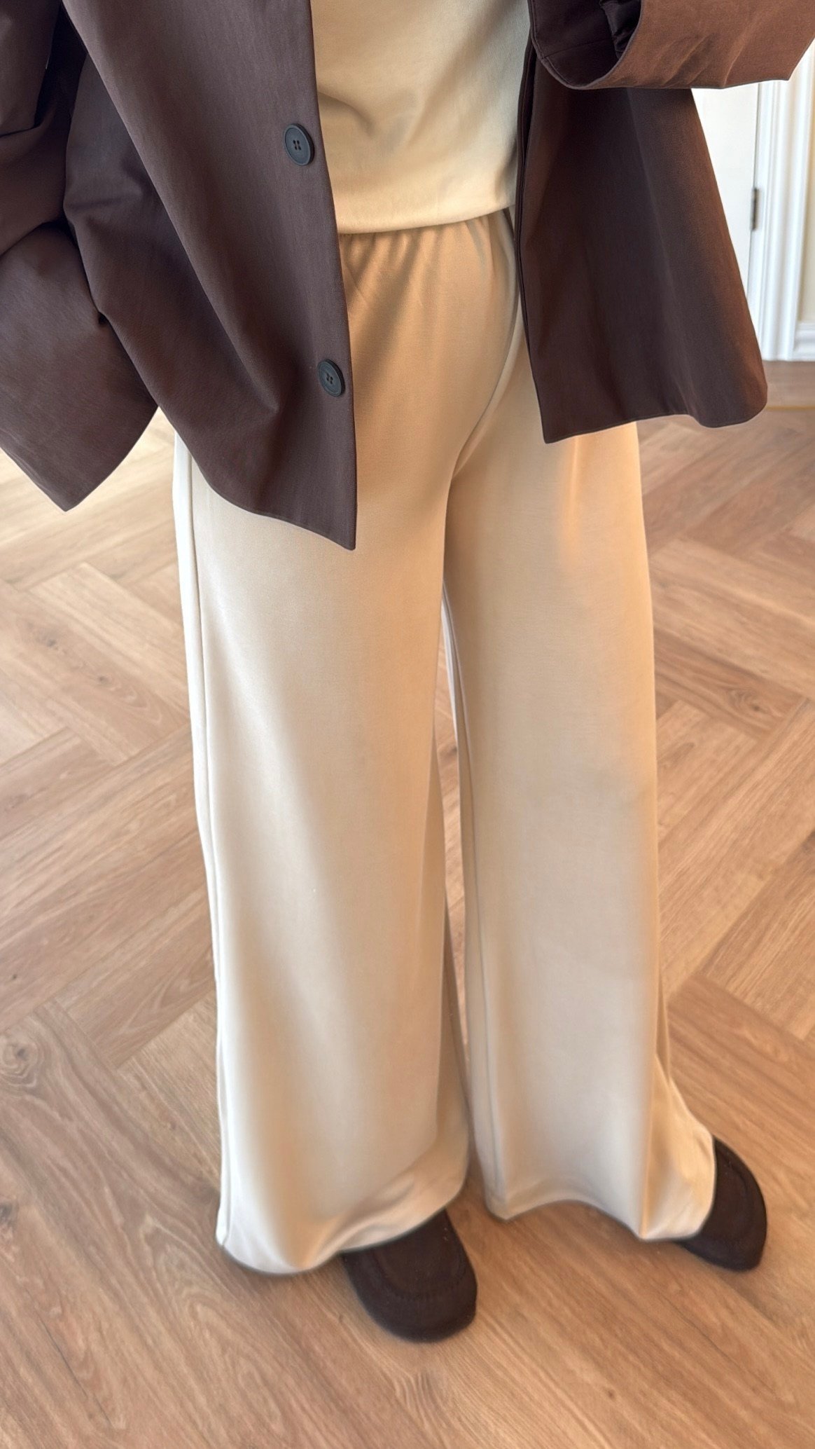 Basic Modal Pantolon - Bej-7013