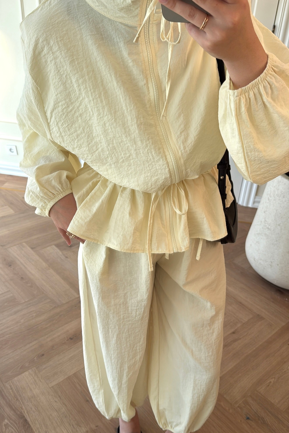 Belden Bağlamalı Takım-Butter Yellow-6192