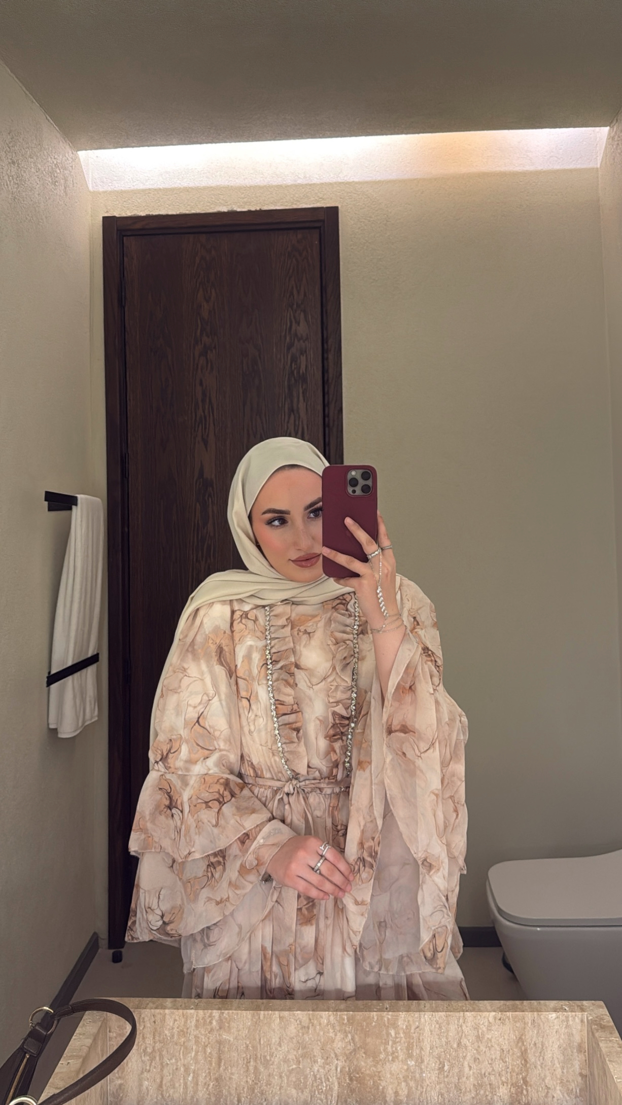 Biana Elbise - Bej-4397