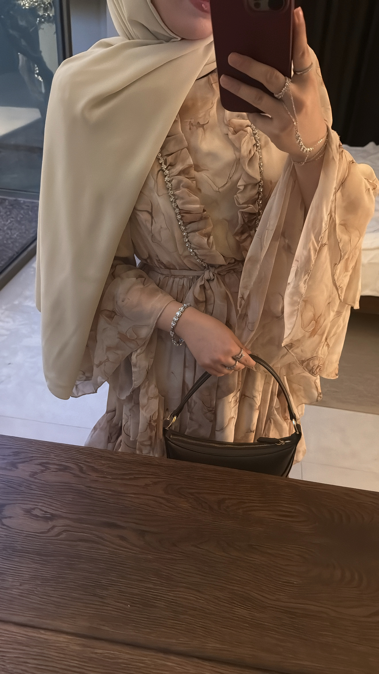 Biana Elbise - Bej-4397