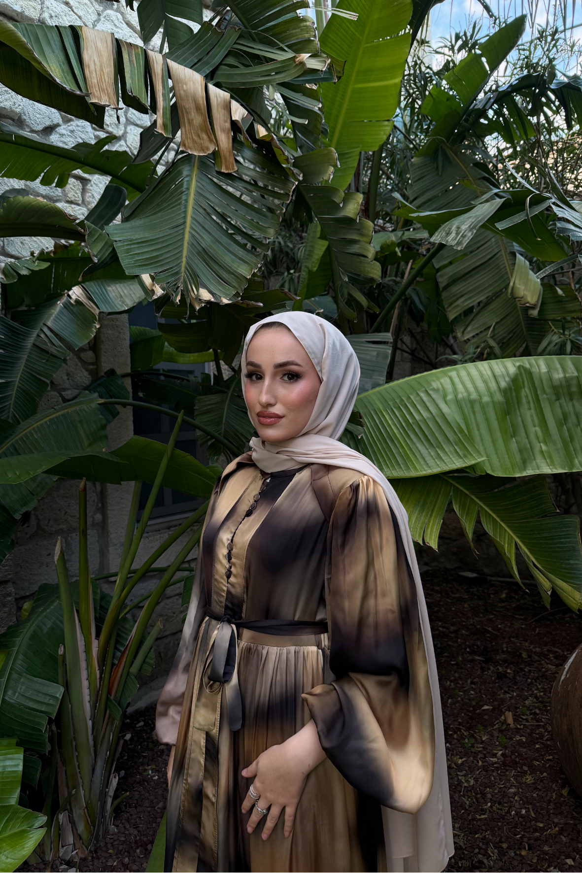 Blanche Düğme Detaylı Elbise - Siyah-6598