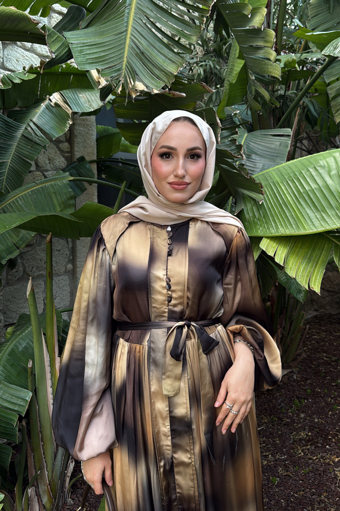 Blanche Düğme Detaylı Elbise - Siyah-6598
