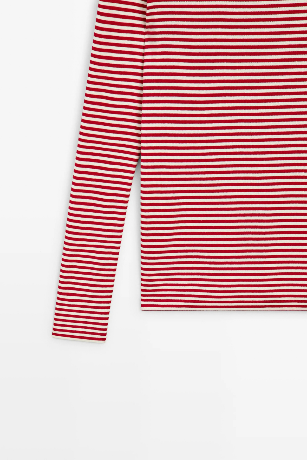 Çizgili Basic Marka Sweat Kırmızı-2144