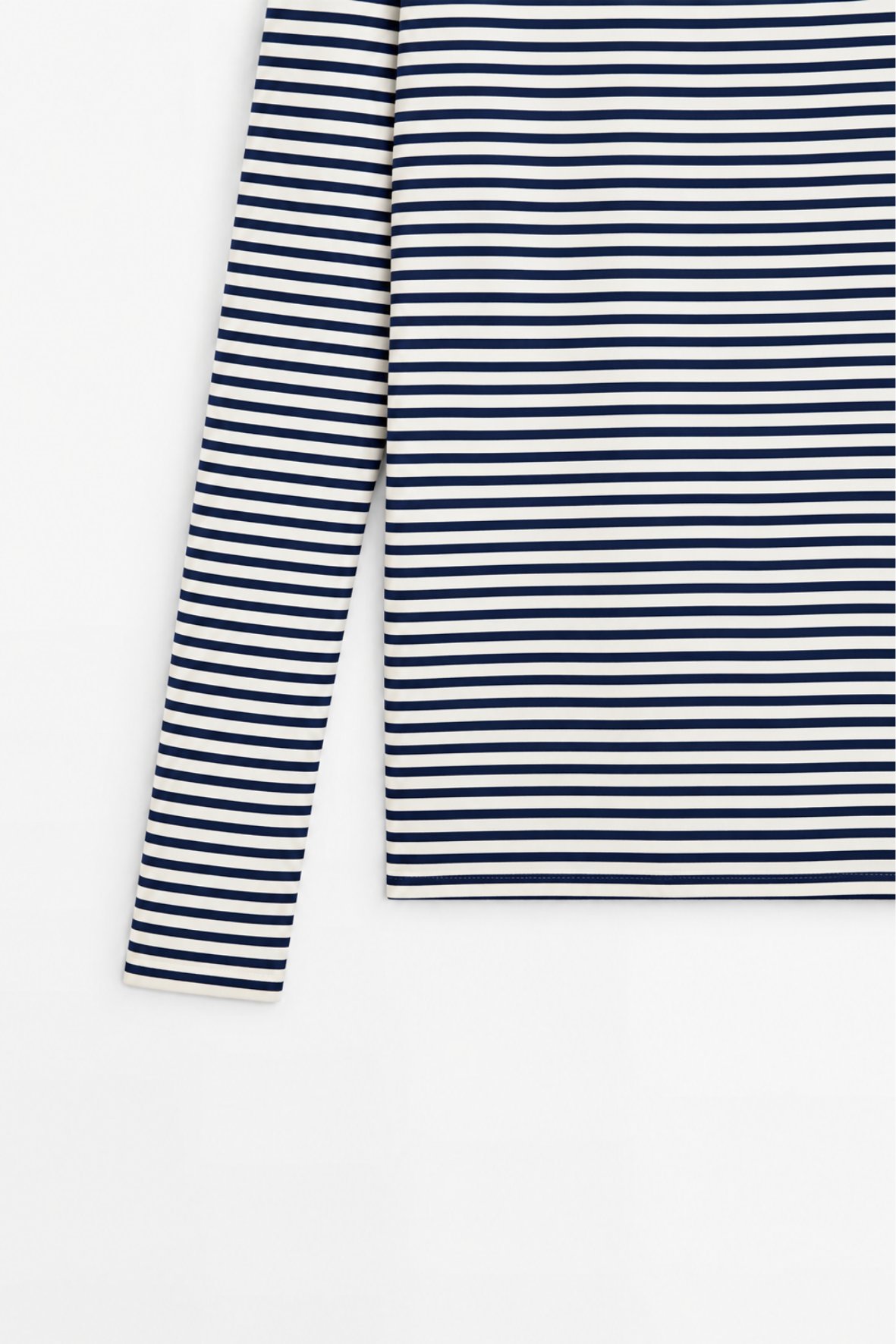 Çizgili Basic Marka Sweat -Lacivert-2144
