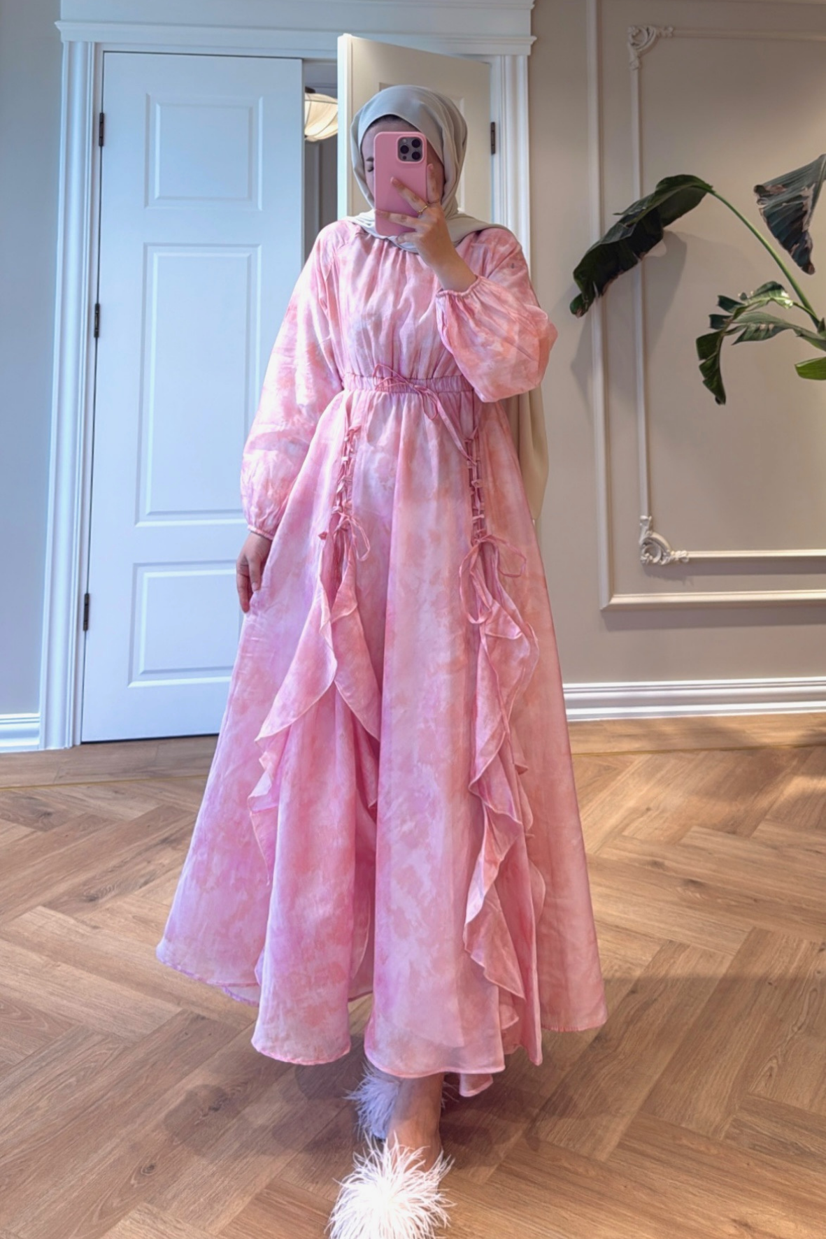 Estella Elbise - Pembe-2439