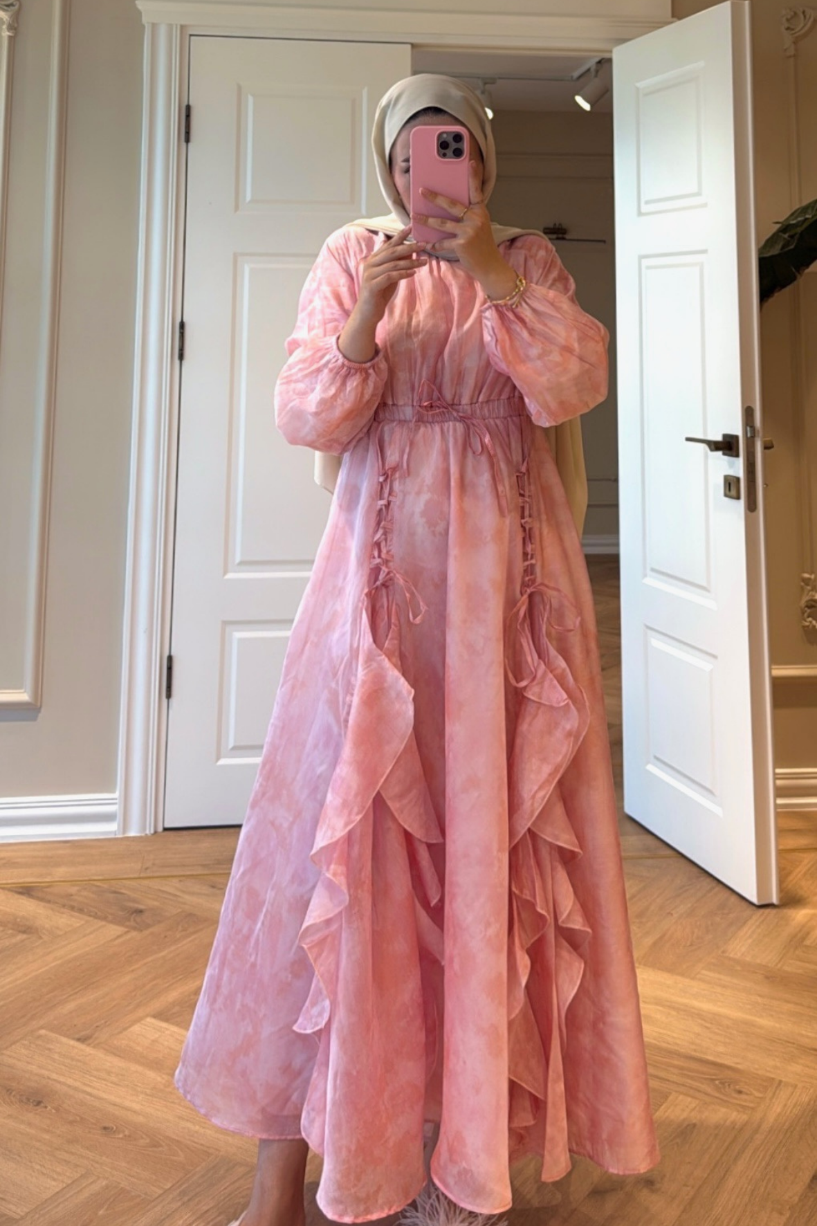 Estella Elbise - Pembe-2439