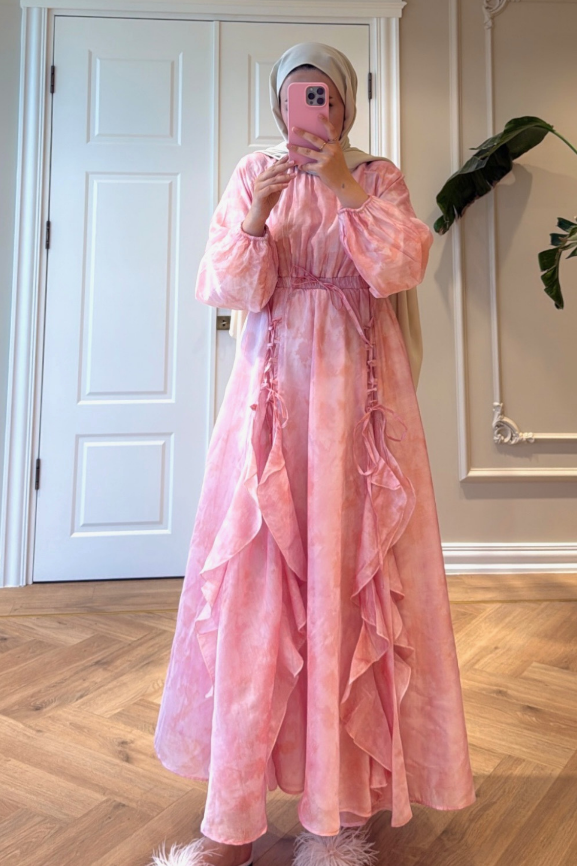 Estella Elbise - Pembe-2439