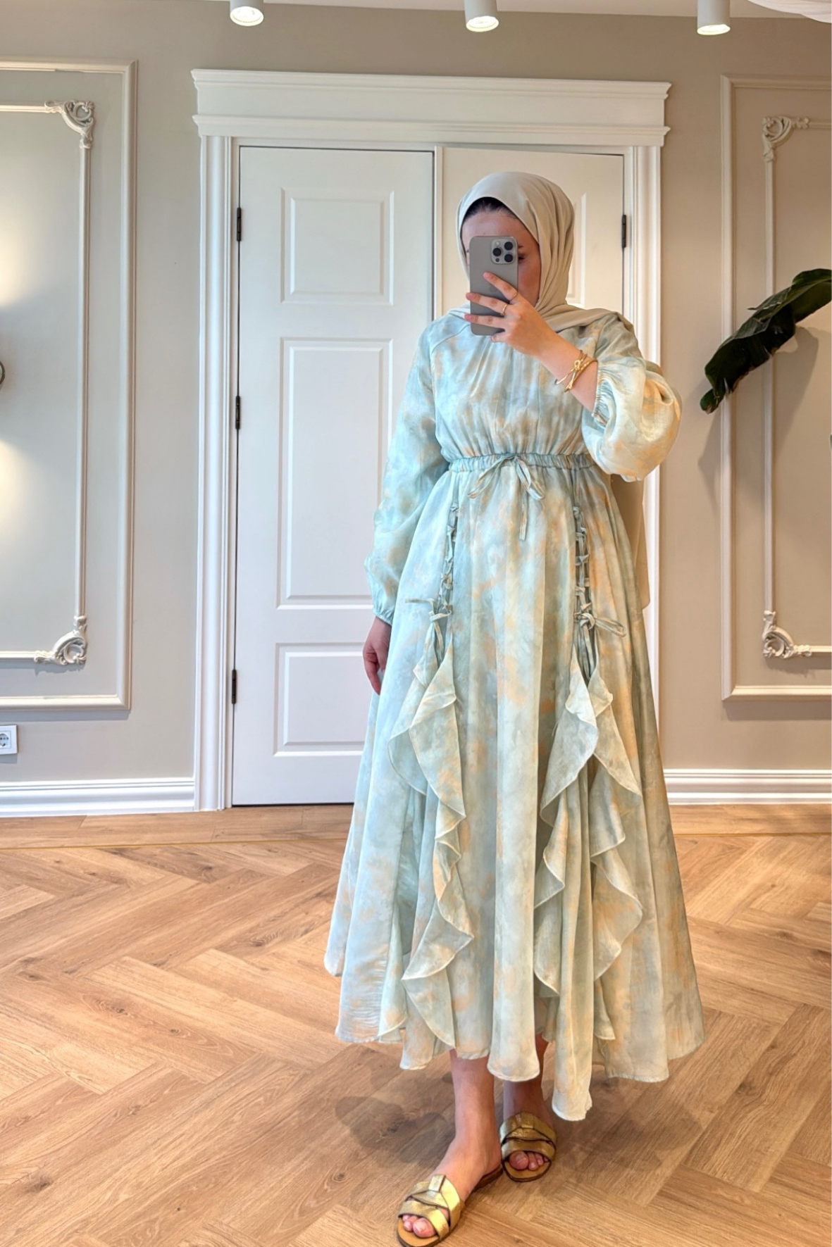 Estella Elbise - Su Yeşili-2439