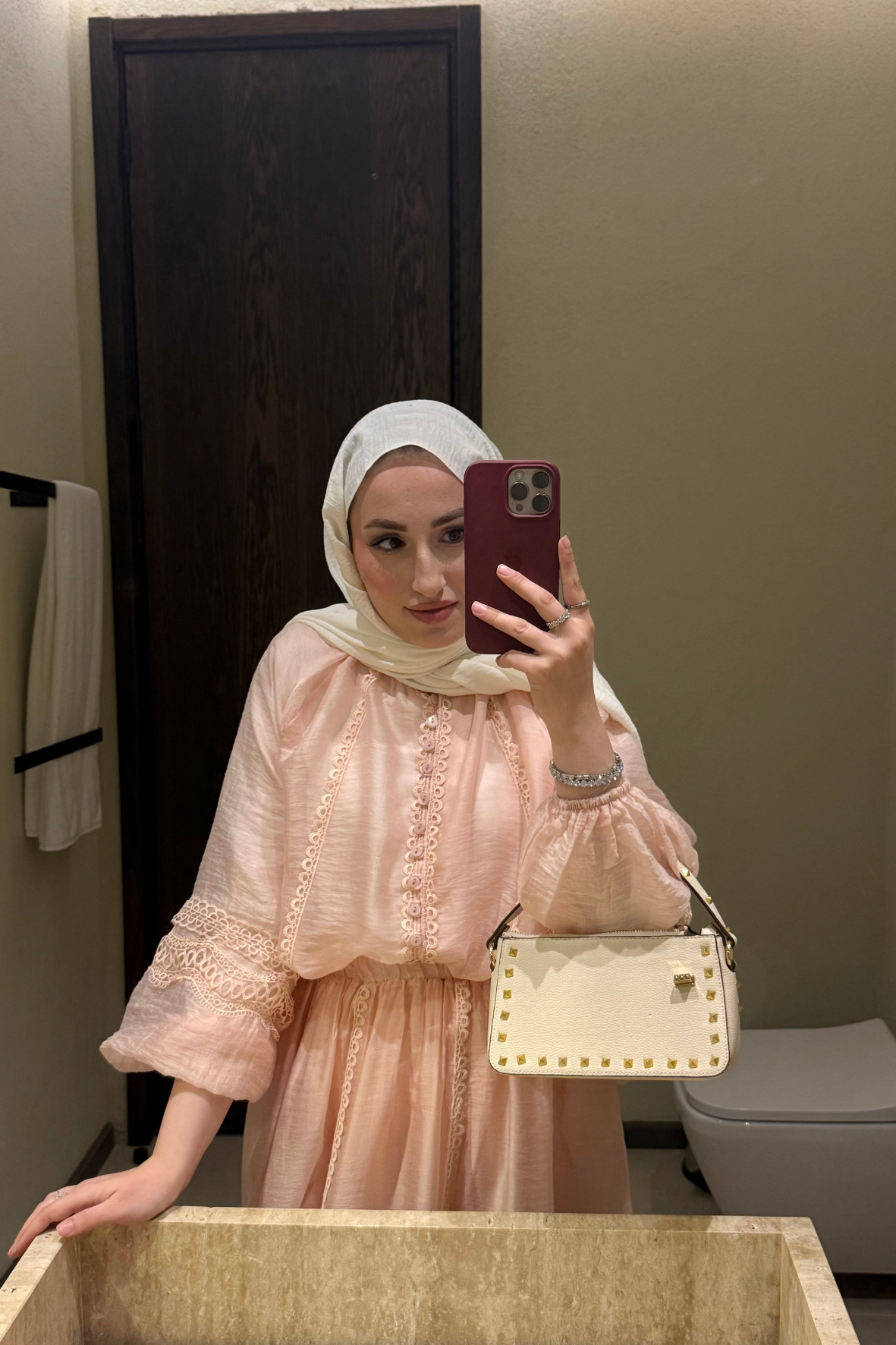 Flor Etekli Takım - Pembe-5763