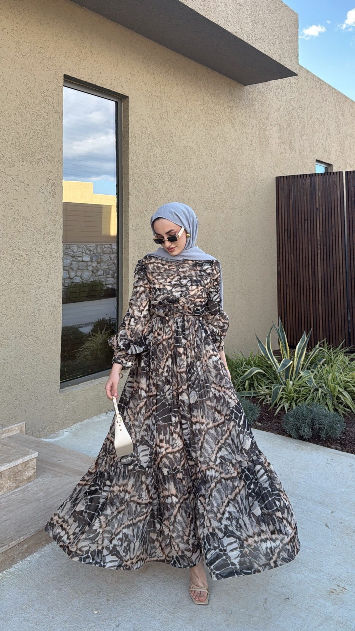 Glam Elbise - Siyah-7452