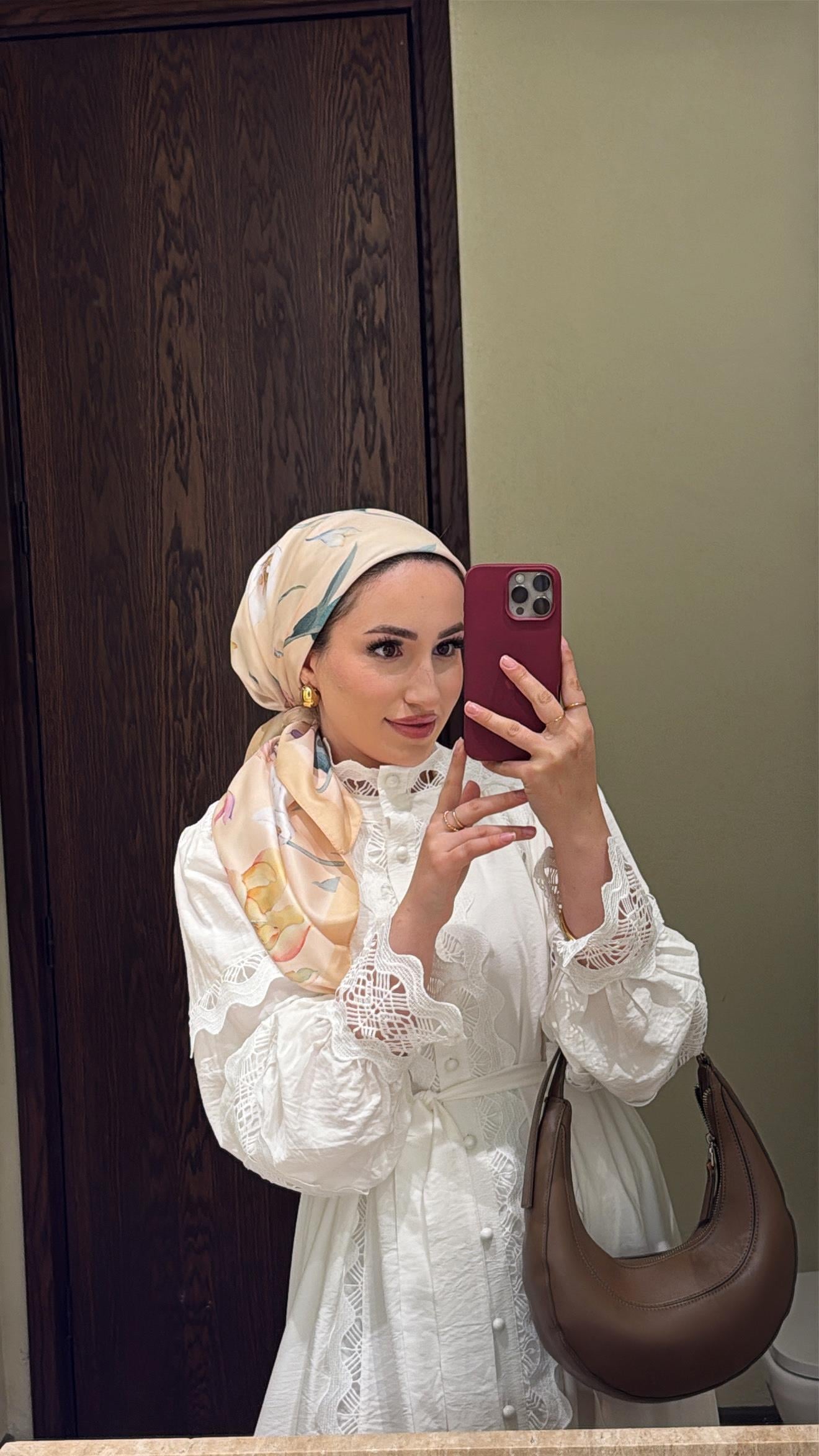 Dantelli Elbise - Ekru-8596