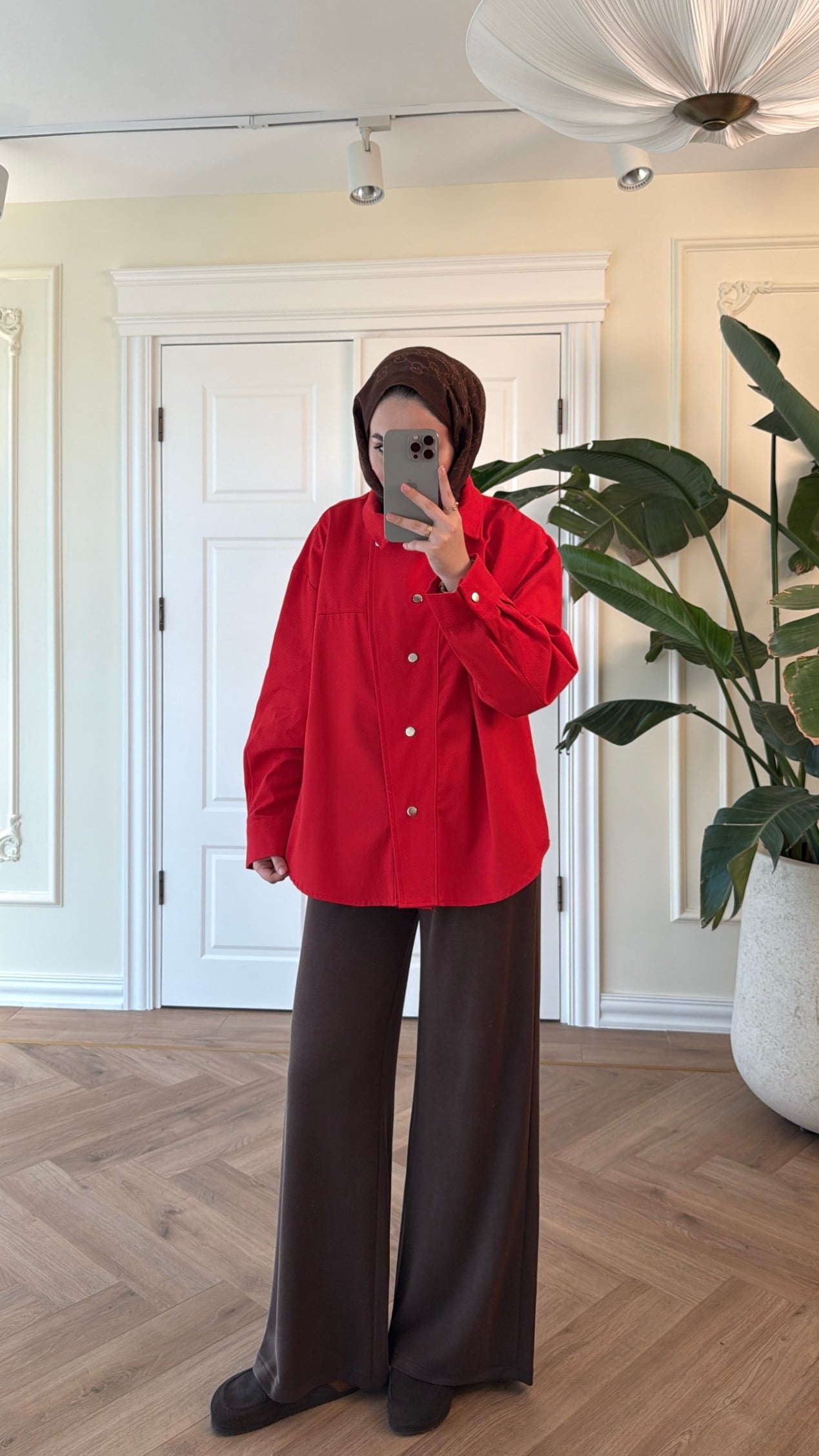 Kırmızı Gabardin Ceket -107347