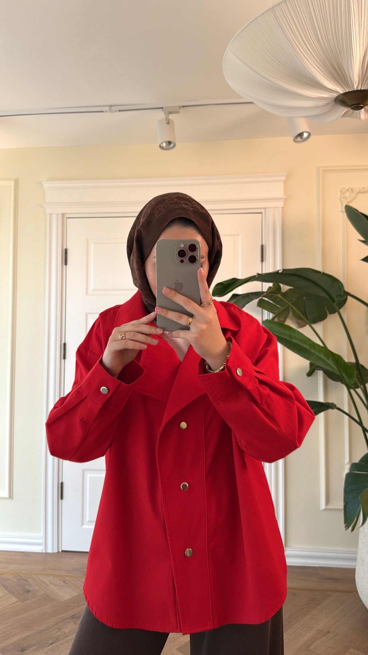 Kırmızı Gabardin Ceket -107347
