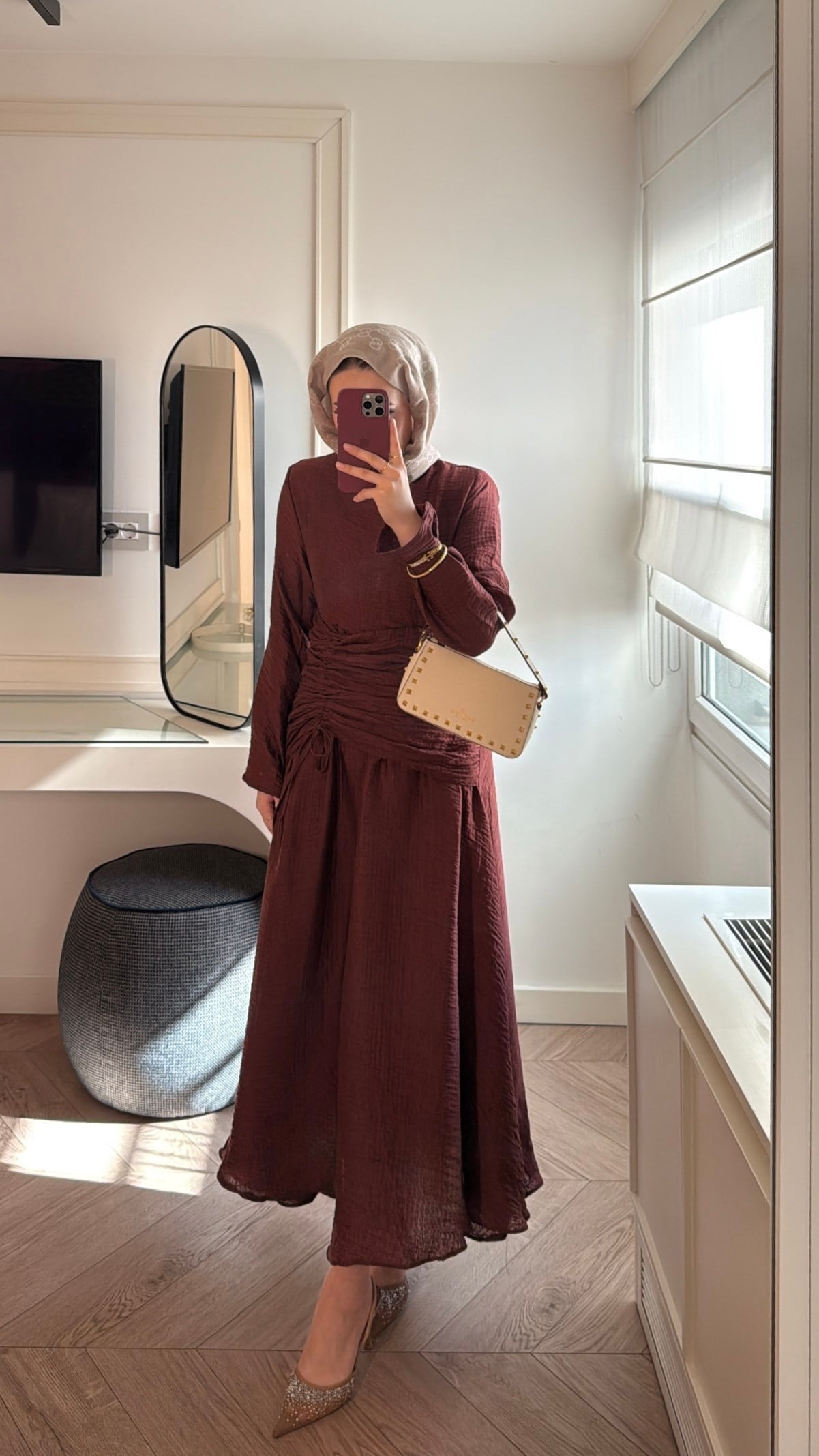 Lena Elbise - Bordo-7465