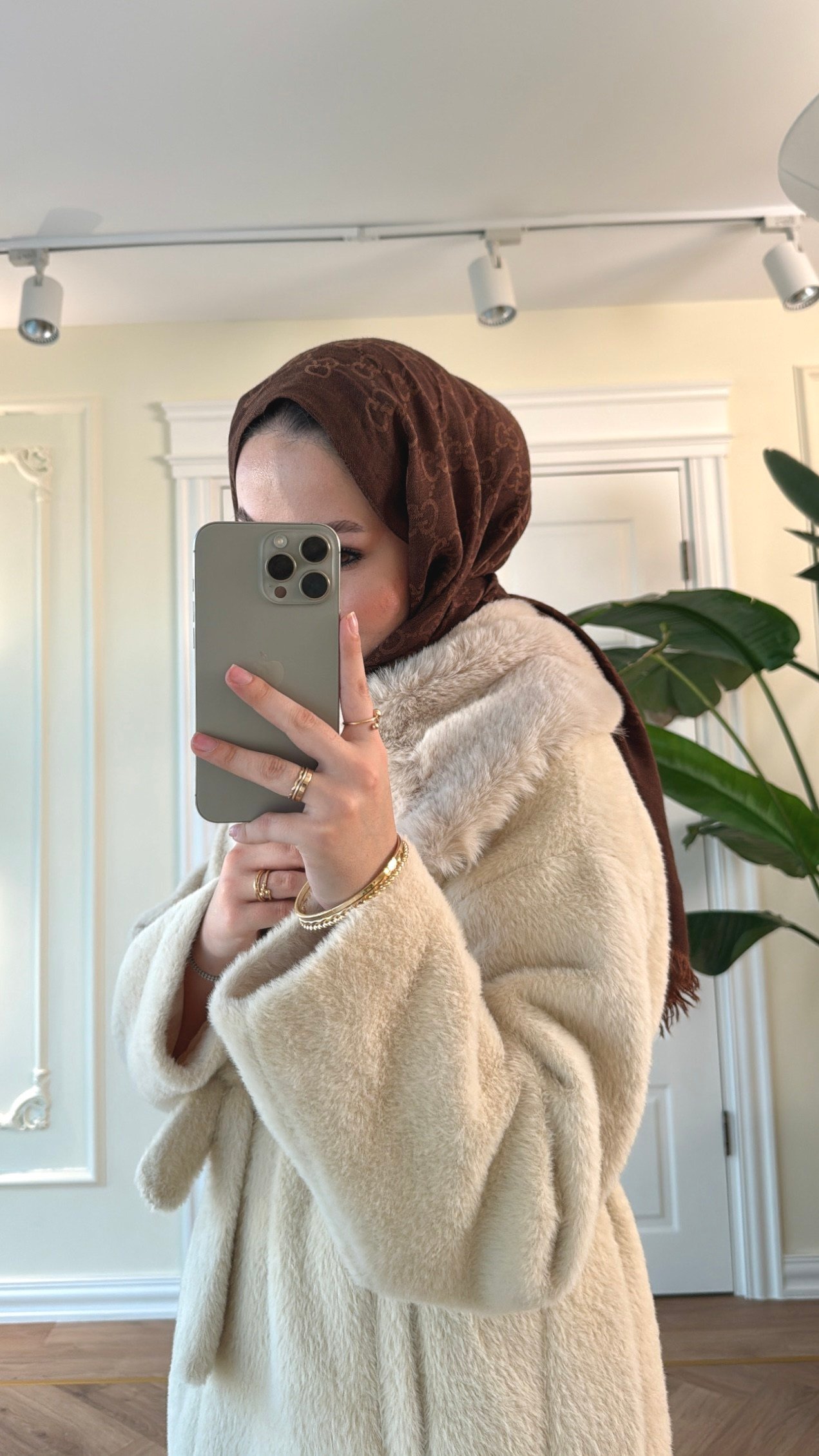 Lendi Kürklü Angora Mont -Bej-2330