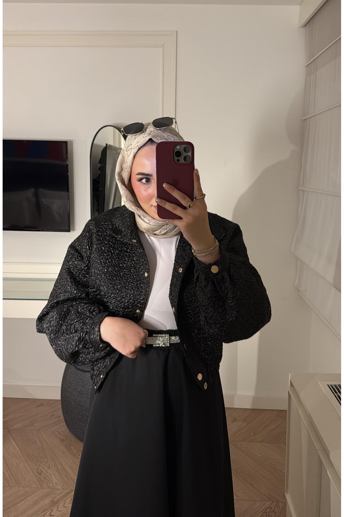 Lina Siyah Ceket-H400