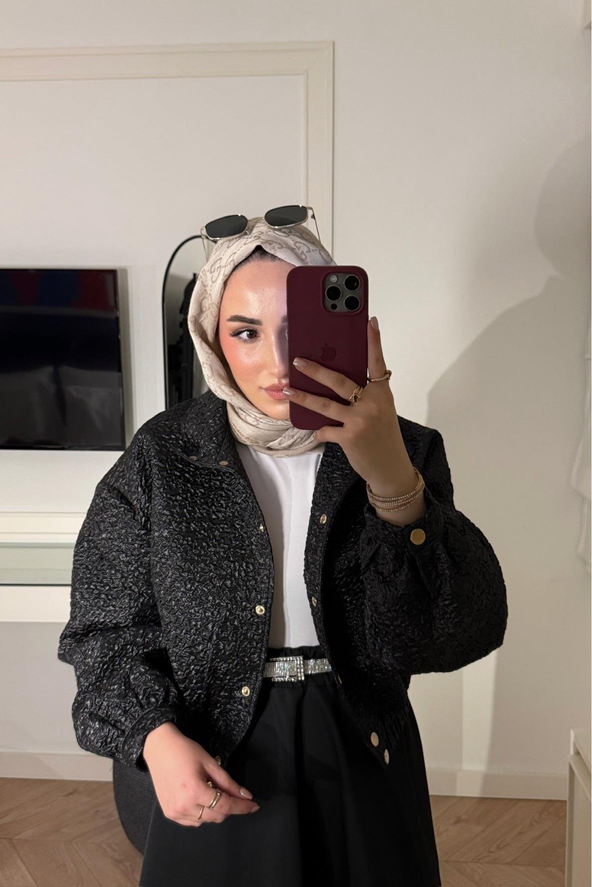Lina Siyah Ceket-H400