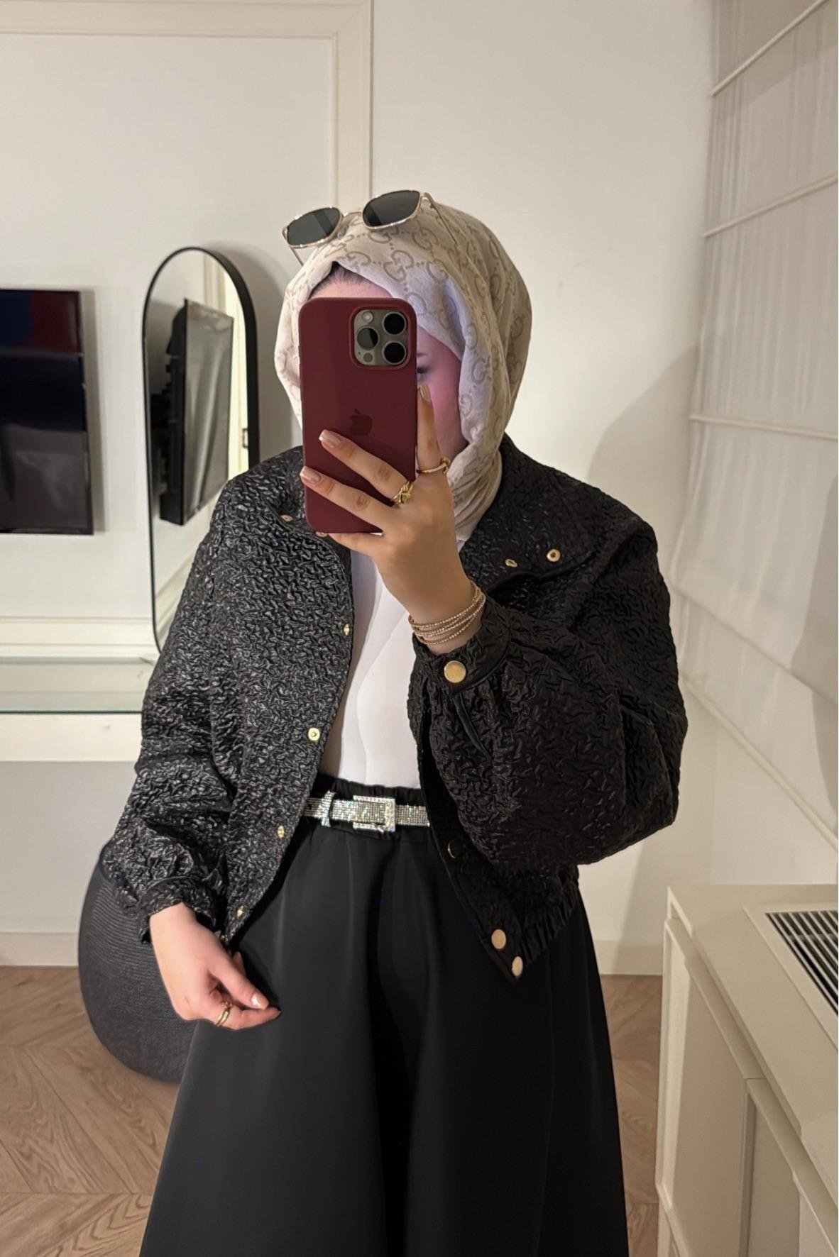 Lina Siyah Ceket-H400