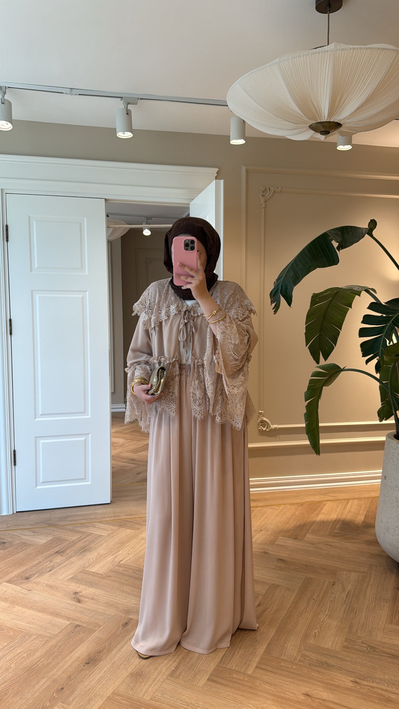 Loly Pantolonlu Takım Bej-2158