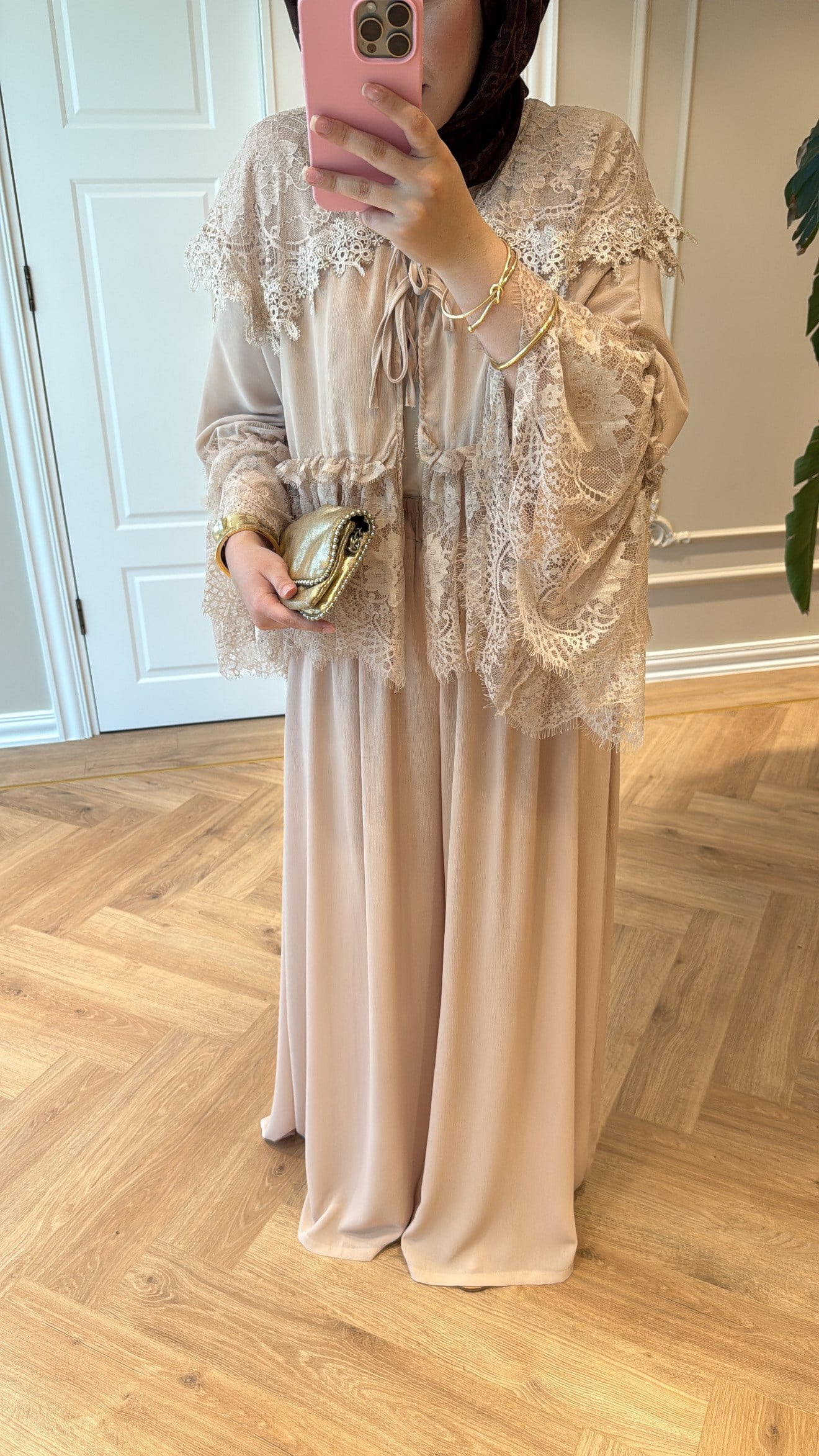 Loly Pantolonlu Takım Bej-2158