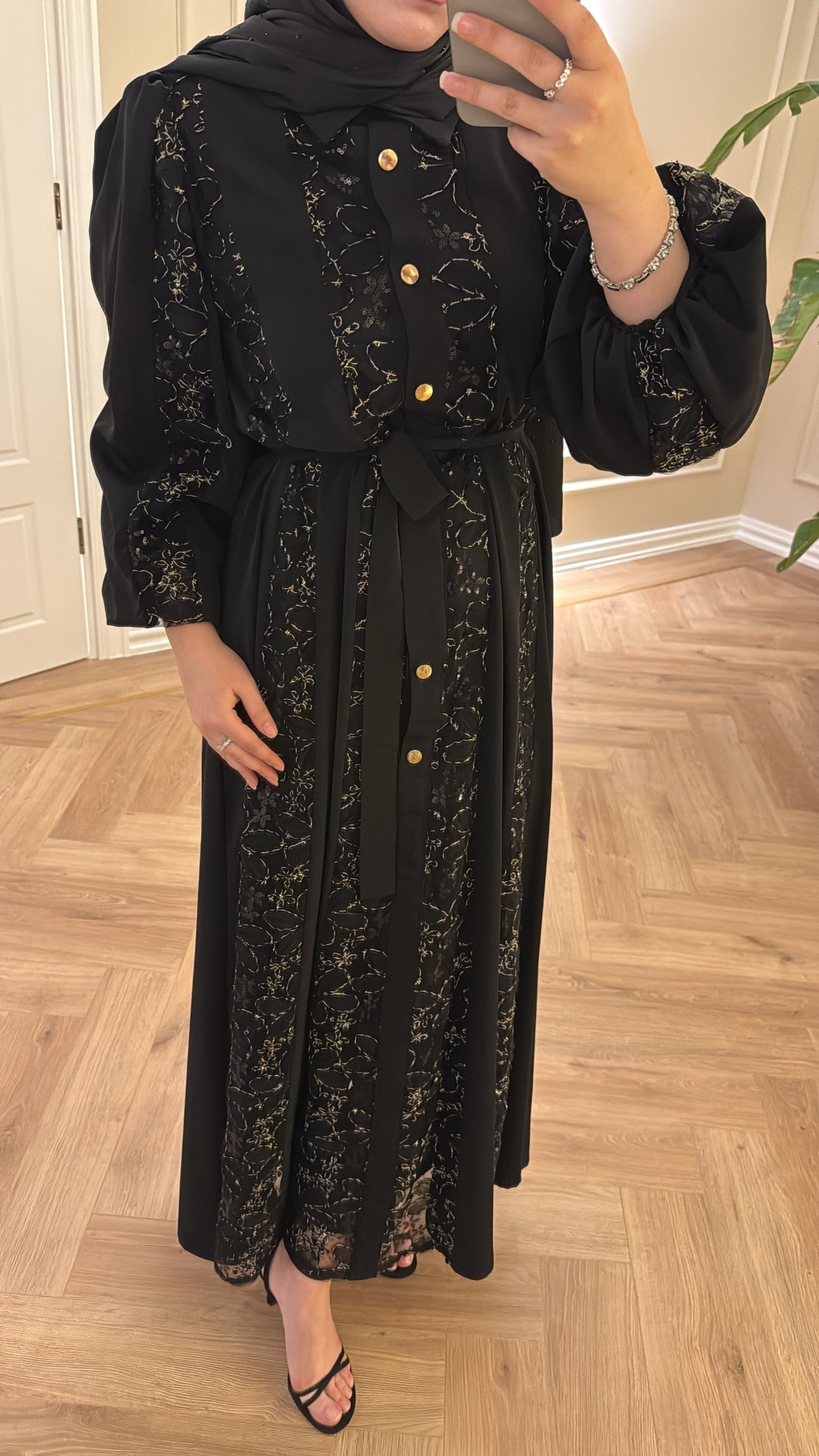 Miusa Elbise Siyah-9636