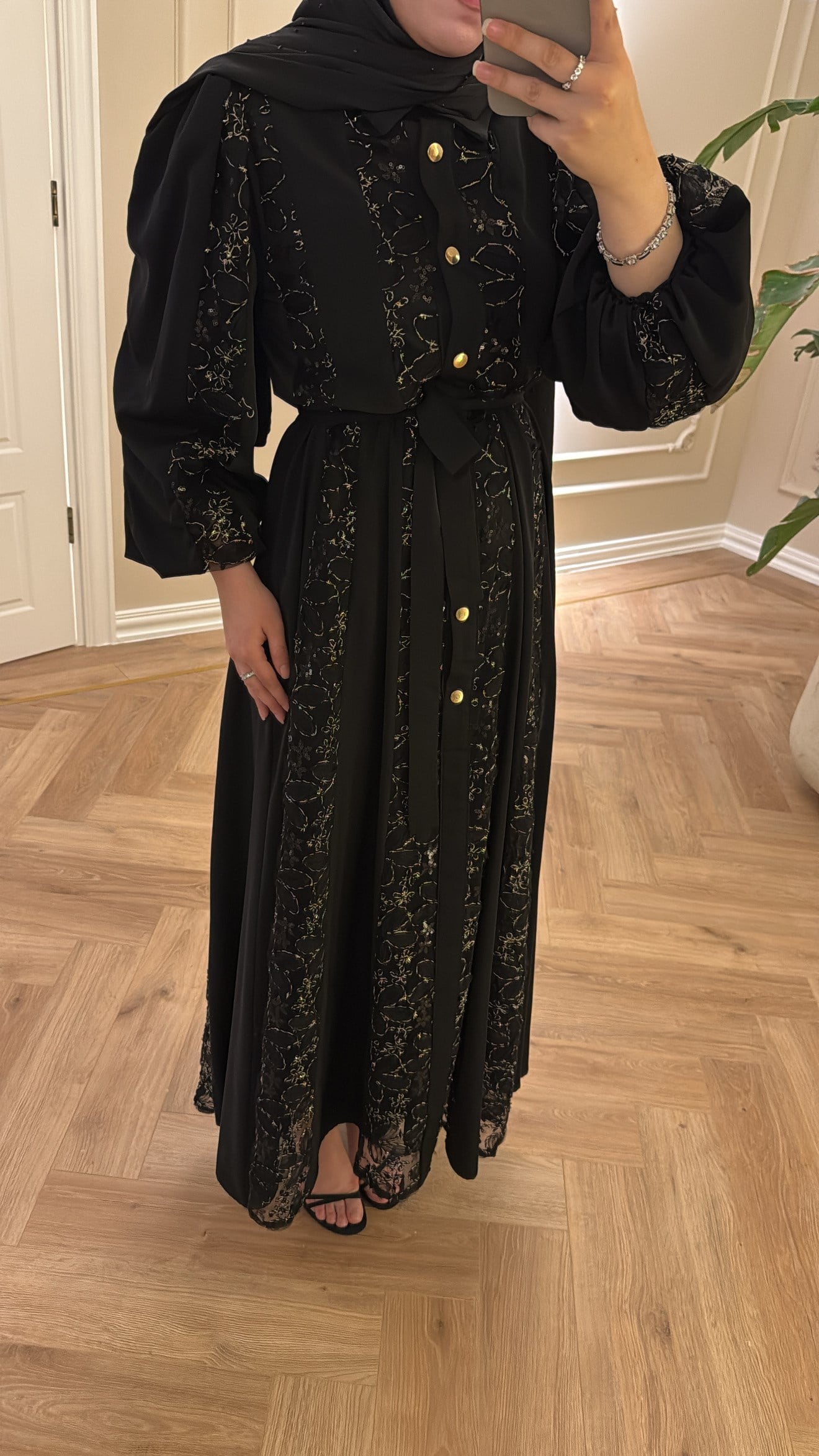 Miusa Elbise Siyah-9636