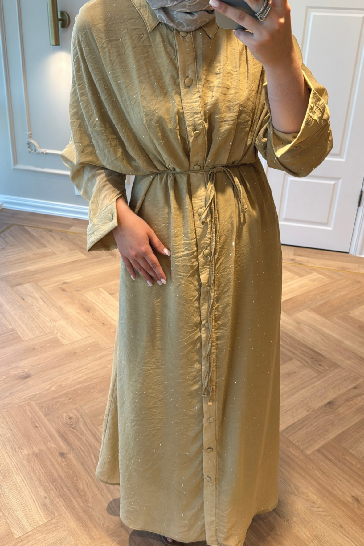 Monica Taşlı Elbise Çağla-8574