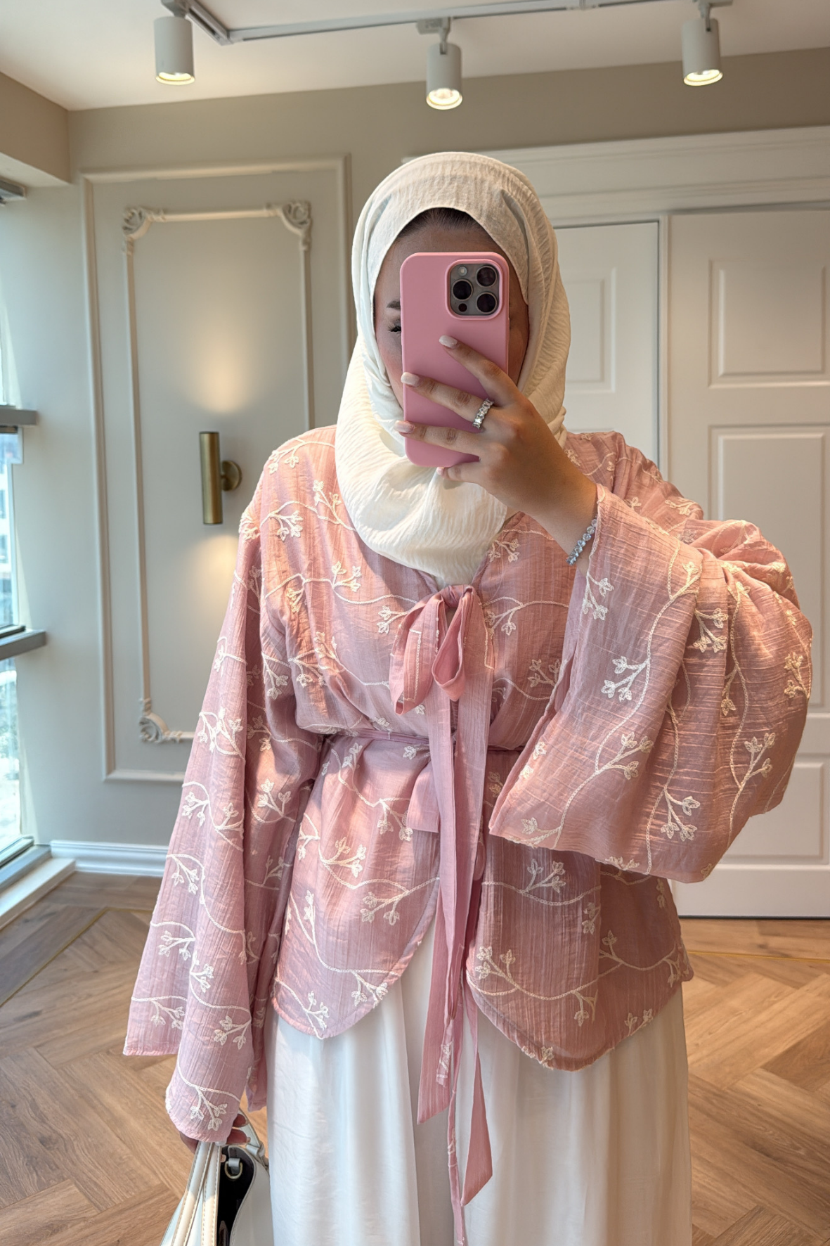 Ninova Pantolonlu Takım Pembe-3356