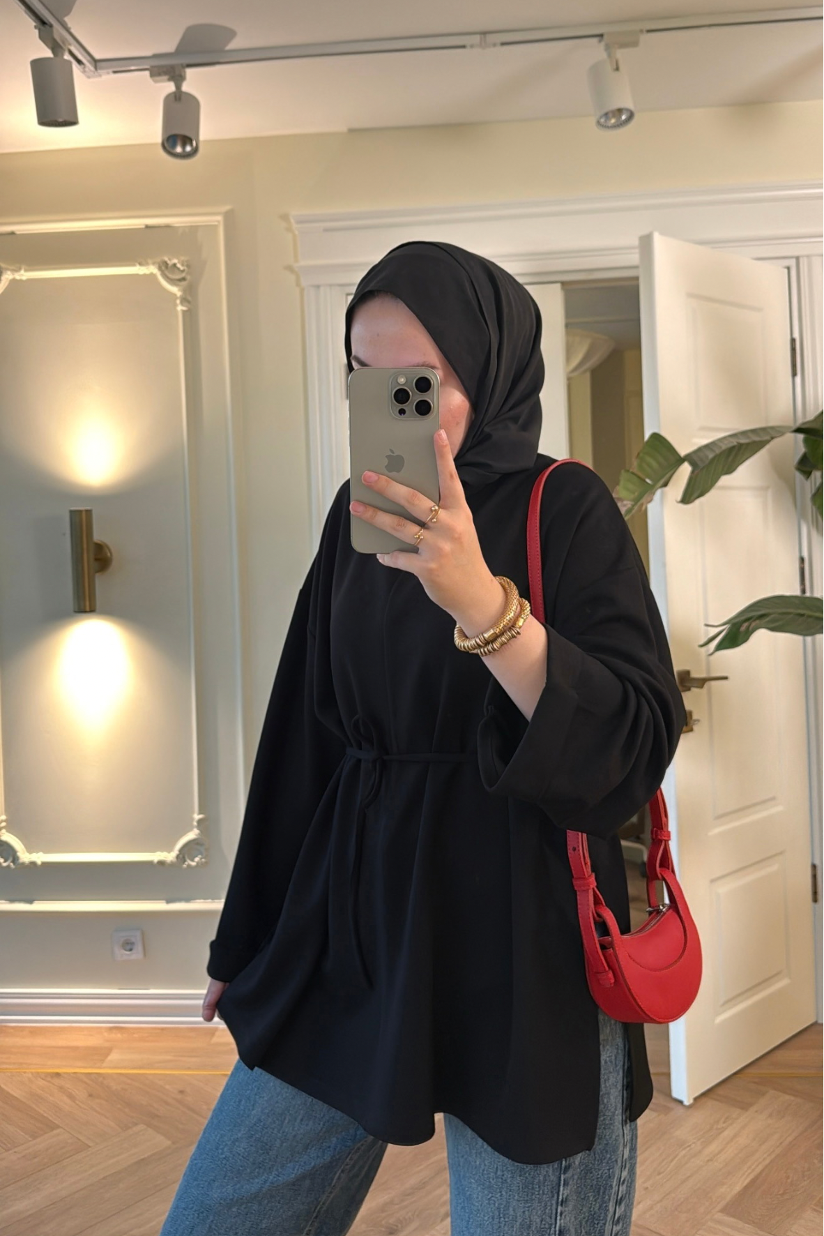 Premium Oversize Basic Sweat -Siyah-2525