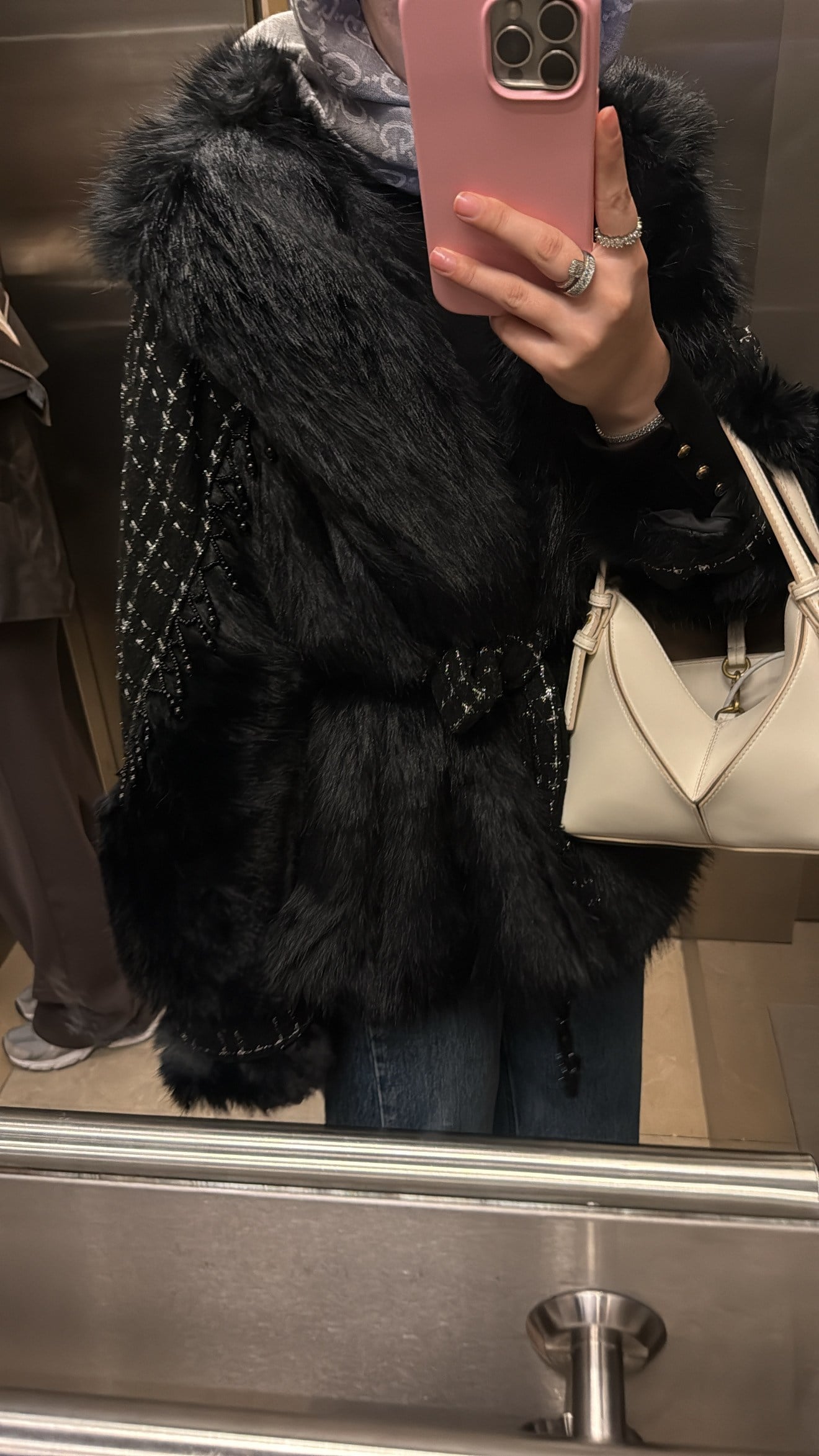 Serena Kürk Ceket - Siyah -6042