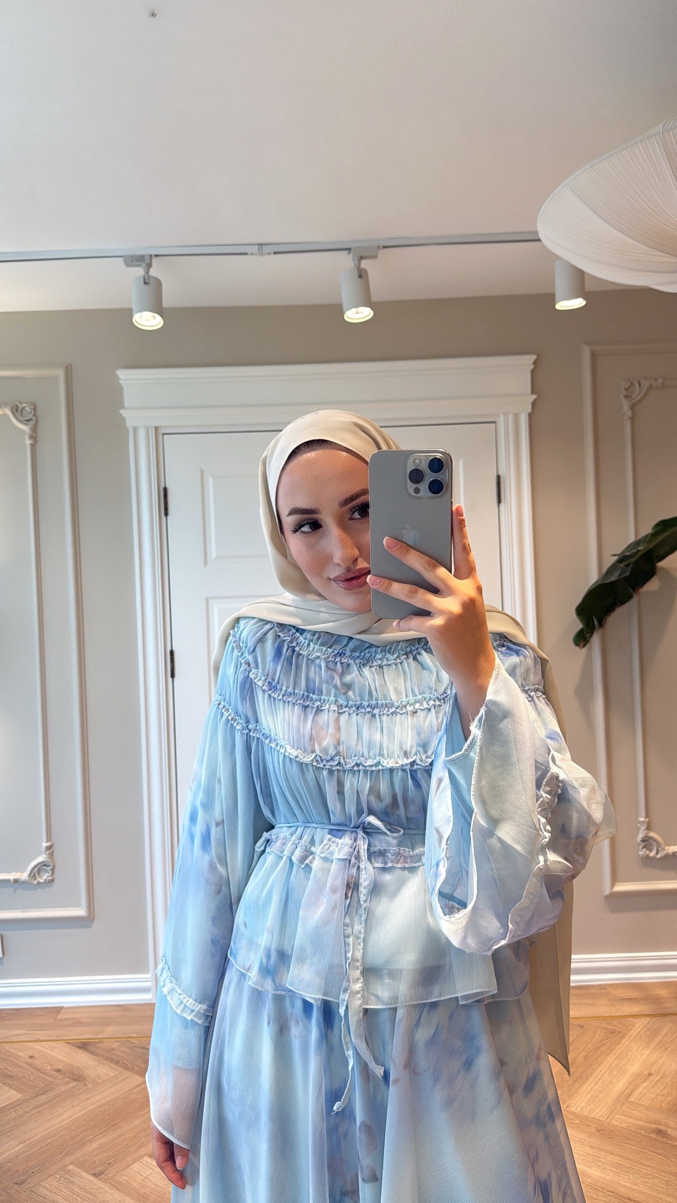 Sofia Büzgülü Giperi Takım-Mavi-9997