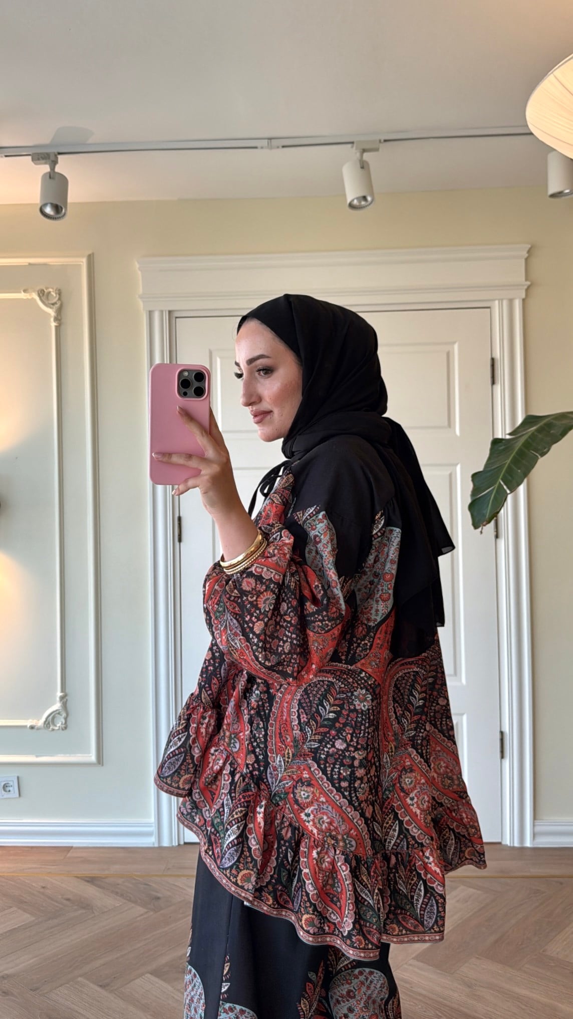 Zimmer Volanlı Pantolonlu Takım - Siyah -74183