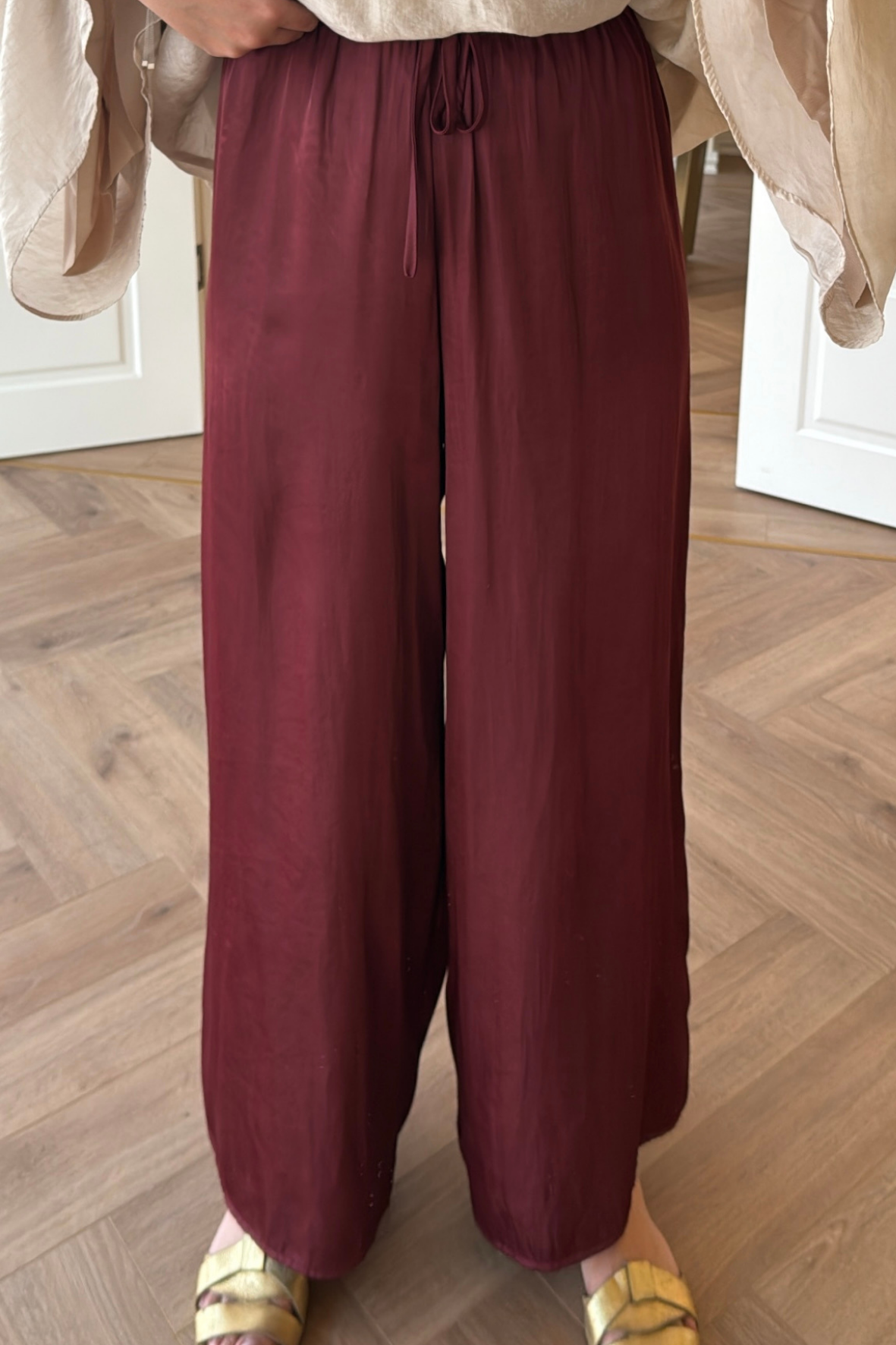 ZRA Model Salaş Pantolon Bordo-6985