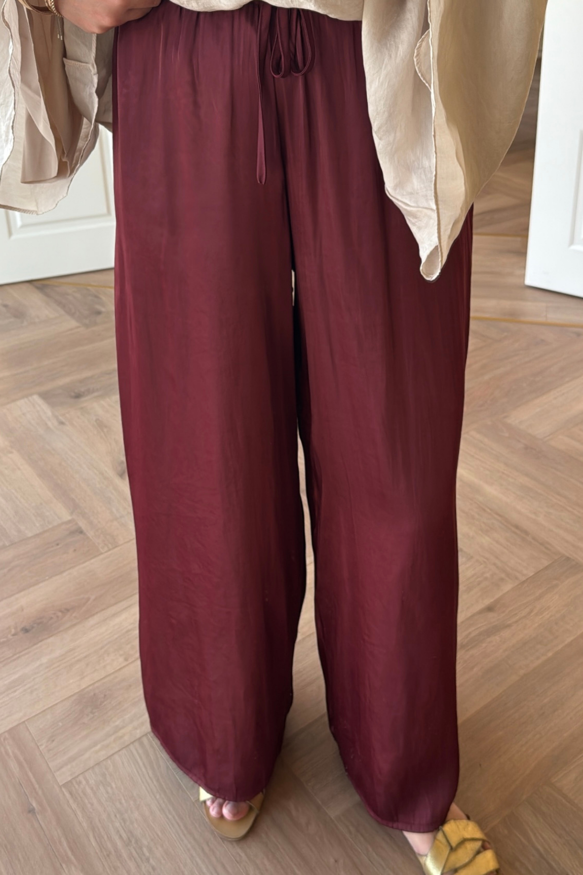 ZRA Model Salaş Pantolon Bordo-6985