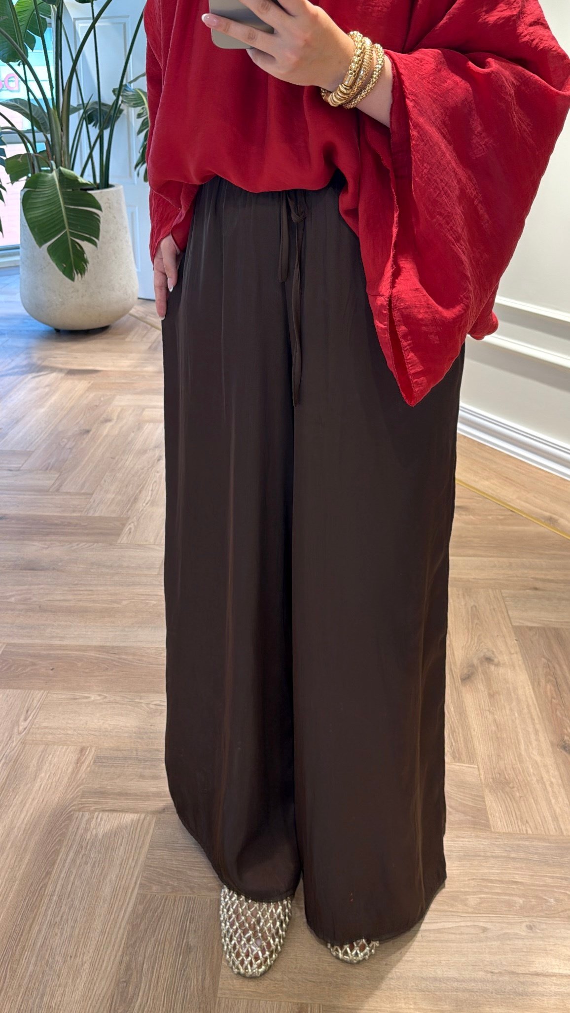 ZRA Model Salaş Pantolon Kahverengi -6985