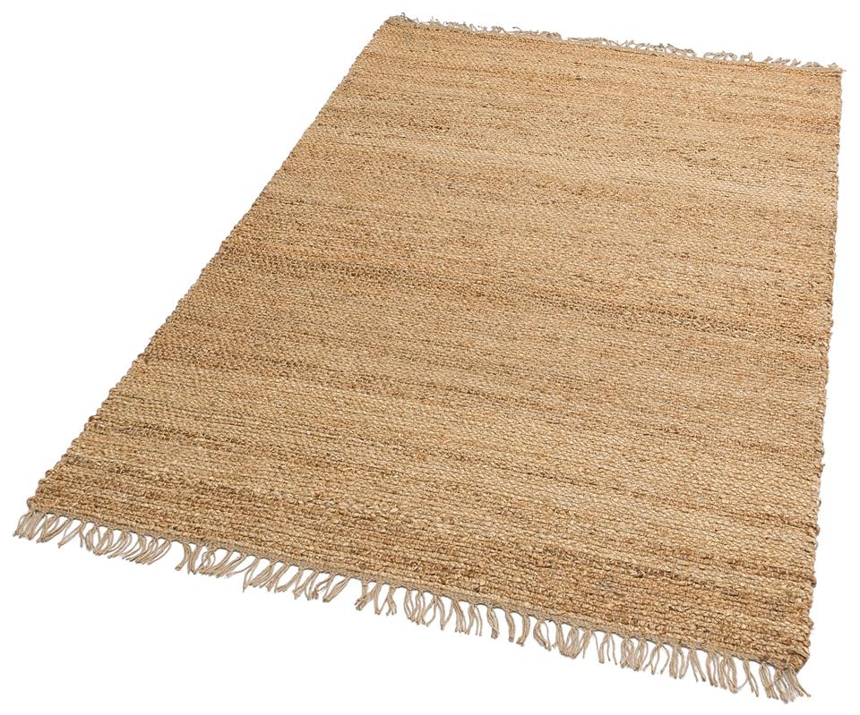 El Dokuma Naturel Jüt Hasır Halı 