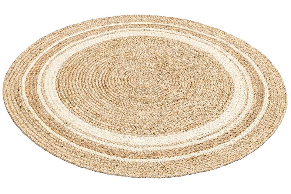 El Dokuma Naturel Jüt Hasır Halı 