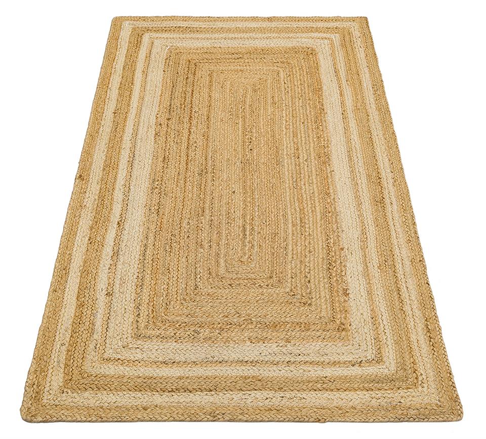El Dokuma Naturel Jüt Hasır Halı 