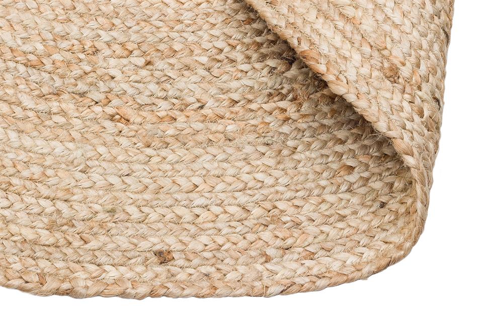 El Dokuma Naturel Jüt Hasır Halı 