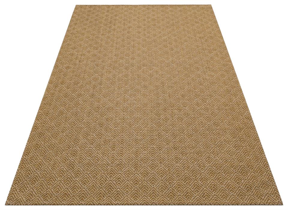 Hasır Görünümlü Kaymaz Renkli Dokuma Modern Kilim
