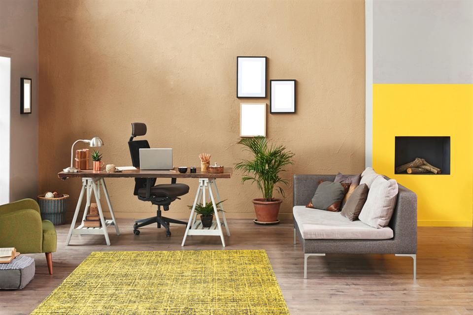 Hav Toz Vermez Yüksek Alçak Dokuya Sahip Modern Dokuma Halı