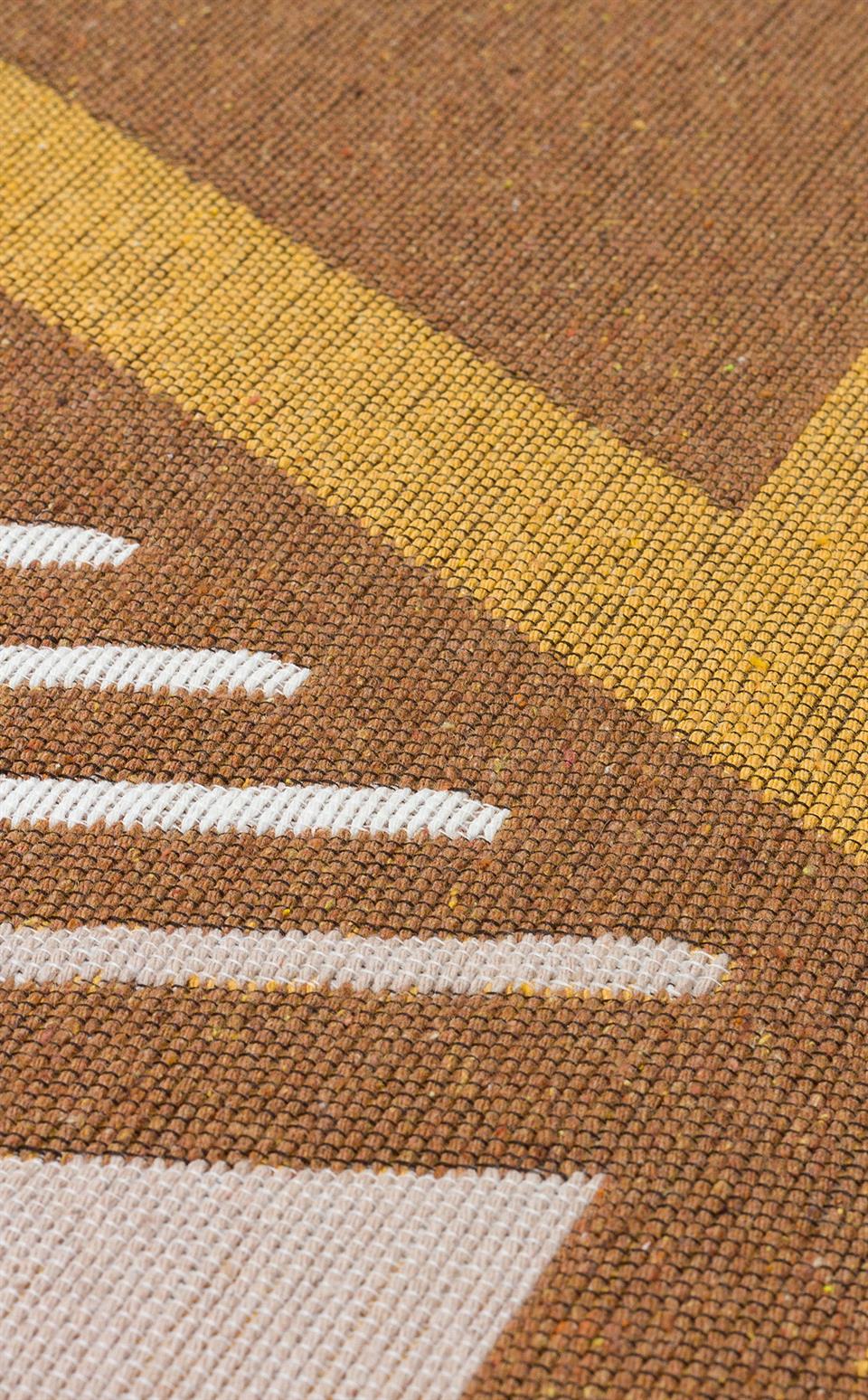 Yıkanabilir Çift Taraflı Modern Desenli Dokuma Kilim