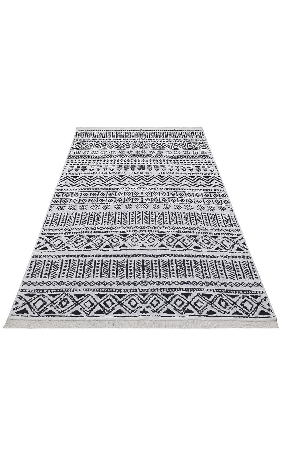 Yıkanabilir Çift Taraflı Modern Desenli Dokuma Kilim