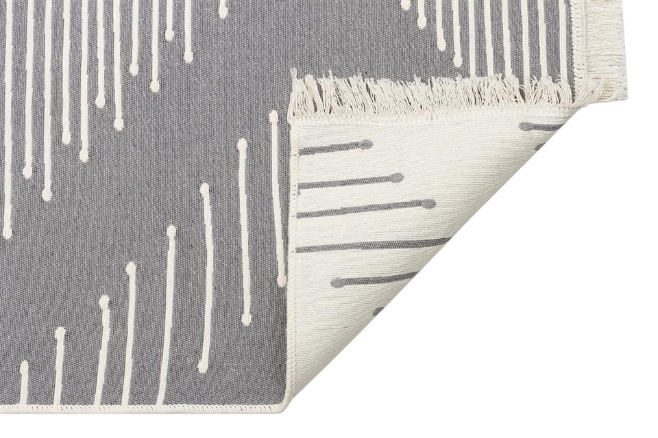 Yıkanabilir Çift Taraflı Modern Desenli Dokuma Kilim