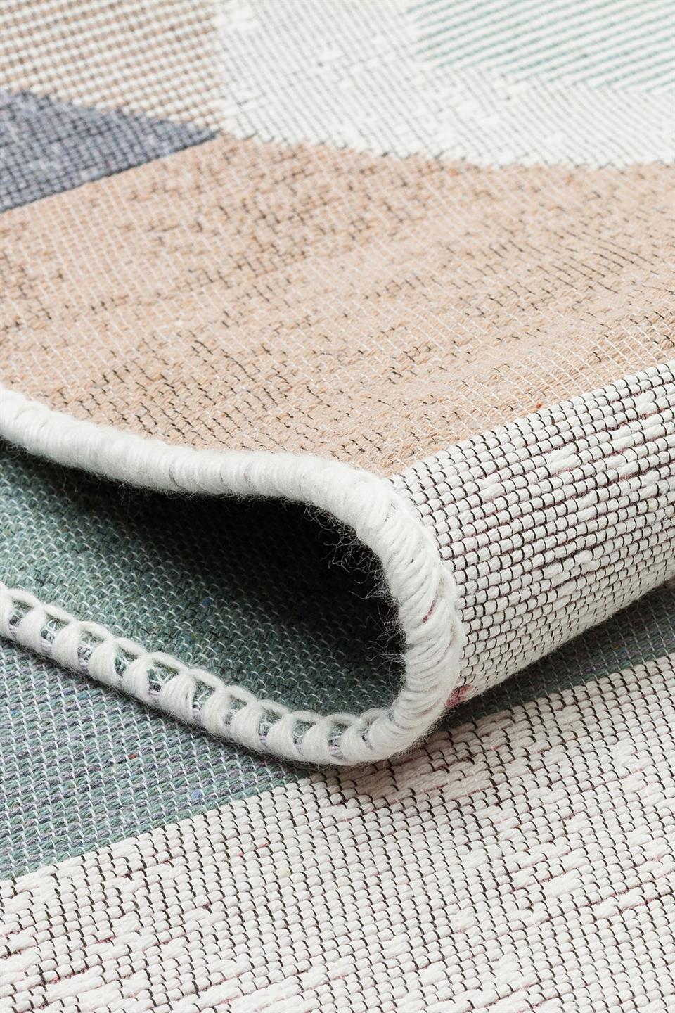 Yıkanabilir Çift Taraflı Modern Desenli Dokuma Kilim