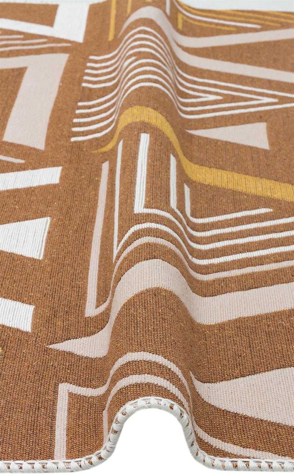 Yıkanabilir Çift Taraflı Modern Desenli Dokuma Kilim