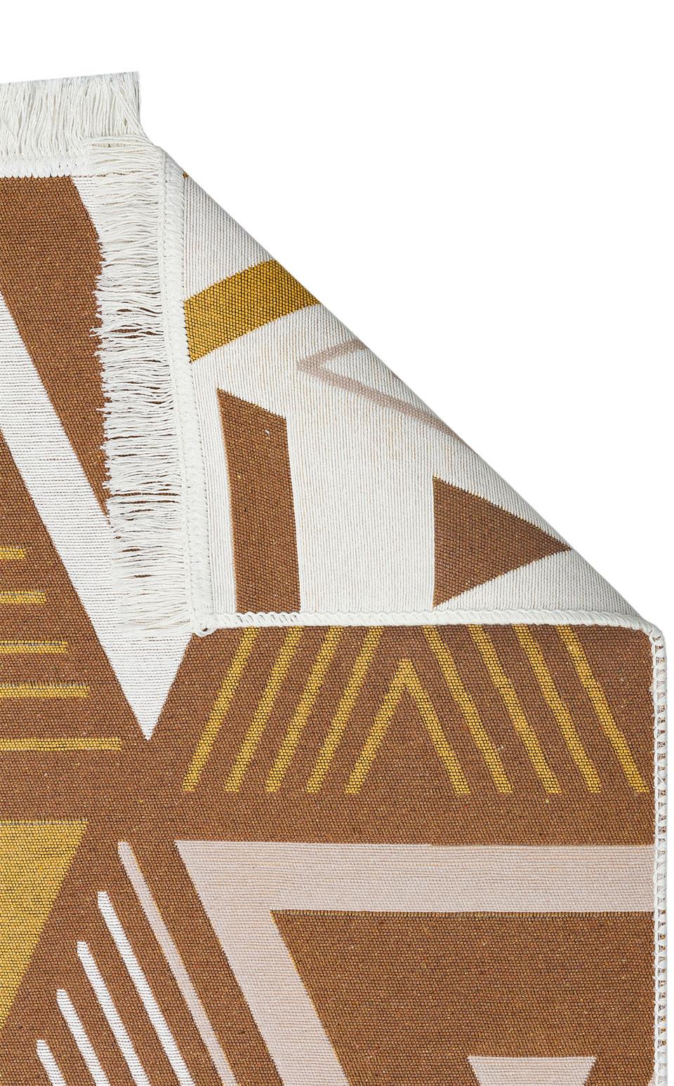 Yıkanabilir Çift Taraflı Modern Desenli Dokuma Kilim