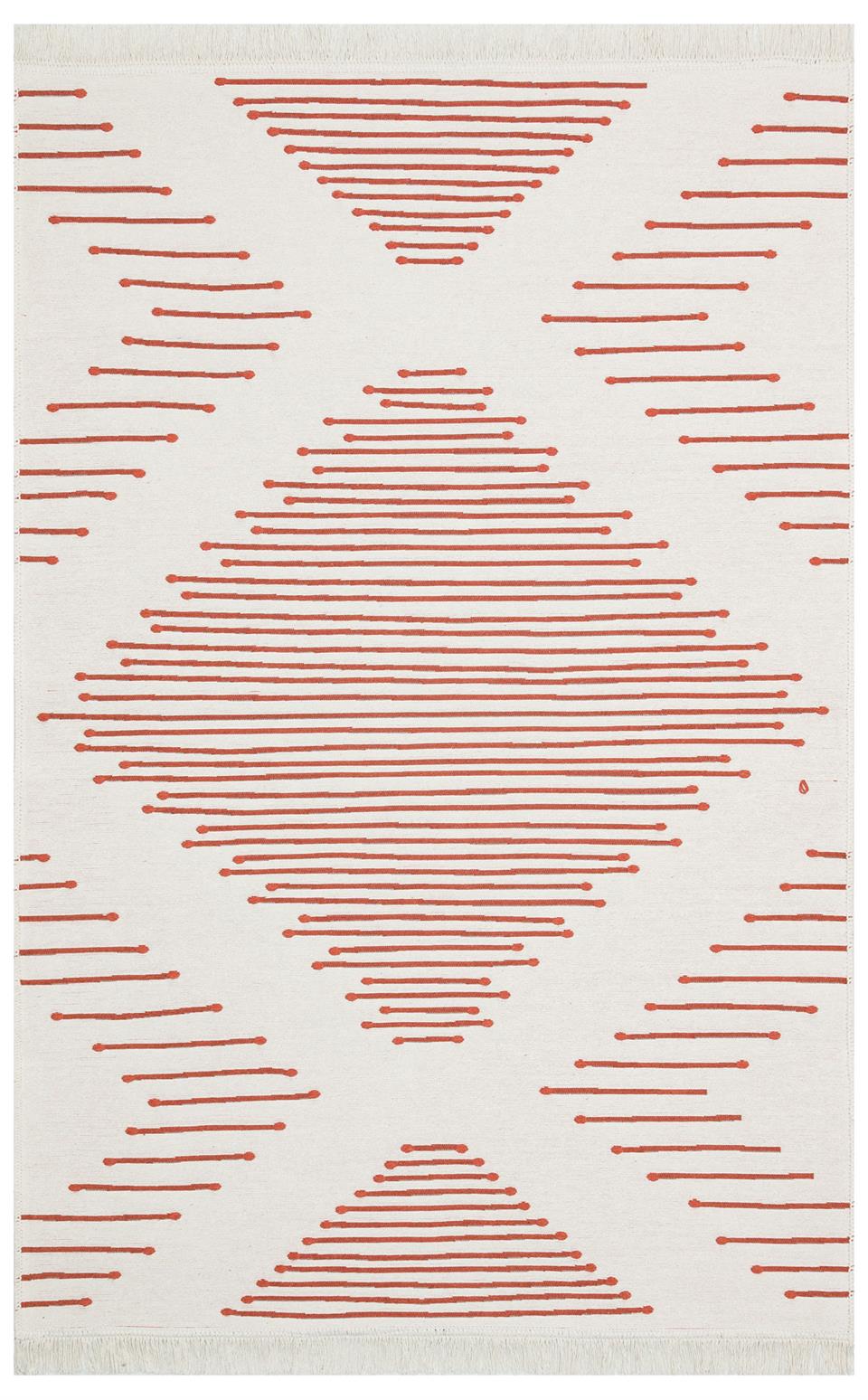 Yıkanabilir Çift Taraflı Modern Desenli Dokuma Kilim
