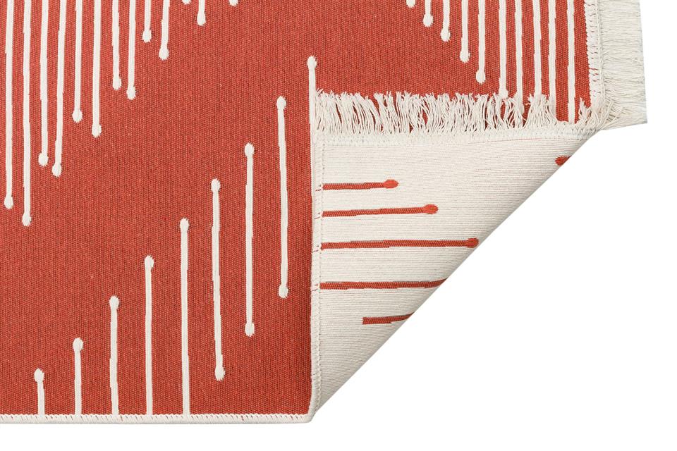 Yıkanabilir Çift Taraflı Modern Desenli Dokuma Kilim