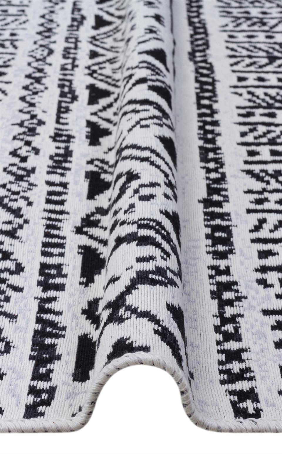 Yıkanabilir Çift Taraflı Modern Desenli Dokuma Kilim